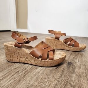 Korks by Kork-Ease Platform Wedge Sandals in Size 9